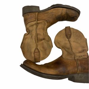 Ariat Men’s Brown Leather Slouchy Cowboy Boots